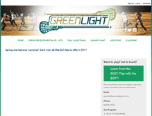 Tablet Screenshot of greenlightlacrosse.com